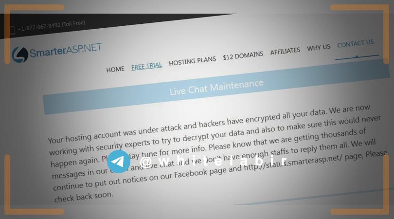 ⚠️ گرفتاری هاستینگ معروف ASP.NET به نام SmarterASP.NET به باج‌افزار ...
