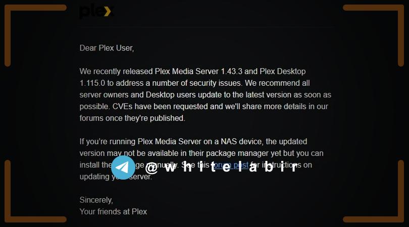 🚨 آسیب‌پذیری‌های بحرانی در Plex Media Server ...
