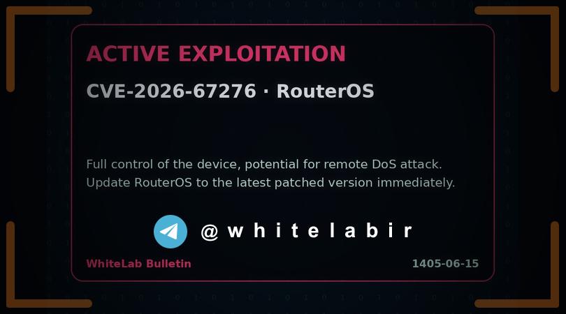 🚨 آسیب‌پذیری‌های بحرانی در MikroTik RouterOS با خطر کنترل کامل دستگاه ...