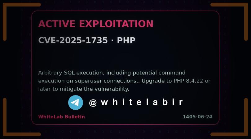 🚨 آسیب‌پذیری‌های بحرانی SQL Injection در PHP با خطر اجرای دستورات دلخواه PostgreSQL  ...